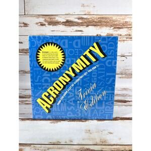 ACRONYMITY Board Game Trivia Edition 2000 Family Game Night Fun